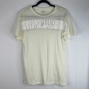NWT All Saints Birchbark Cotton T Shirt Mens XS